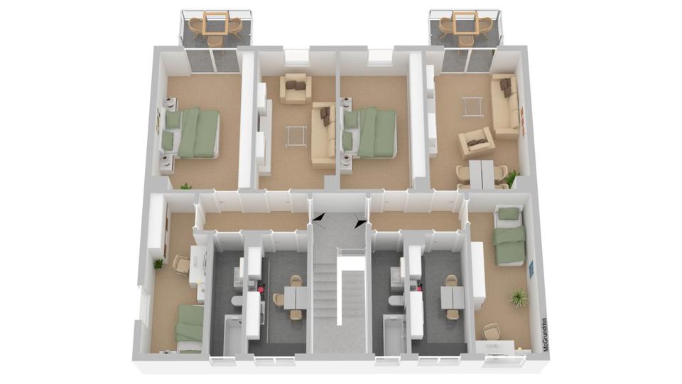 Etagenwohnung Burow - 3 Zimmer, 60 m&sup2;, 385&euro; | Angebot:27722911