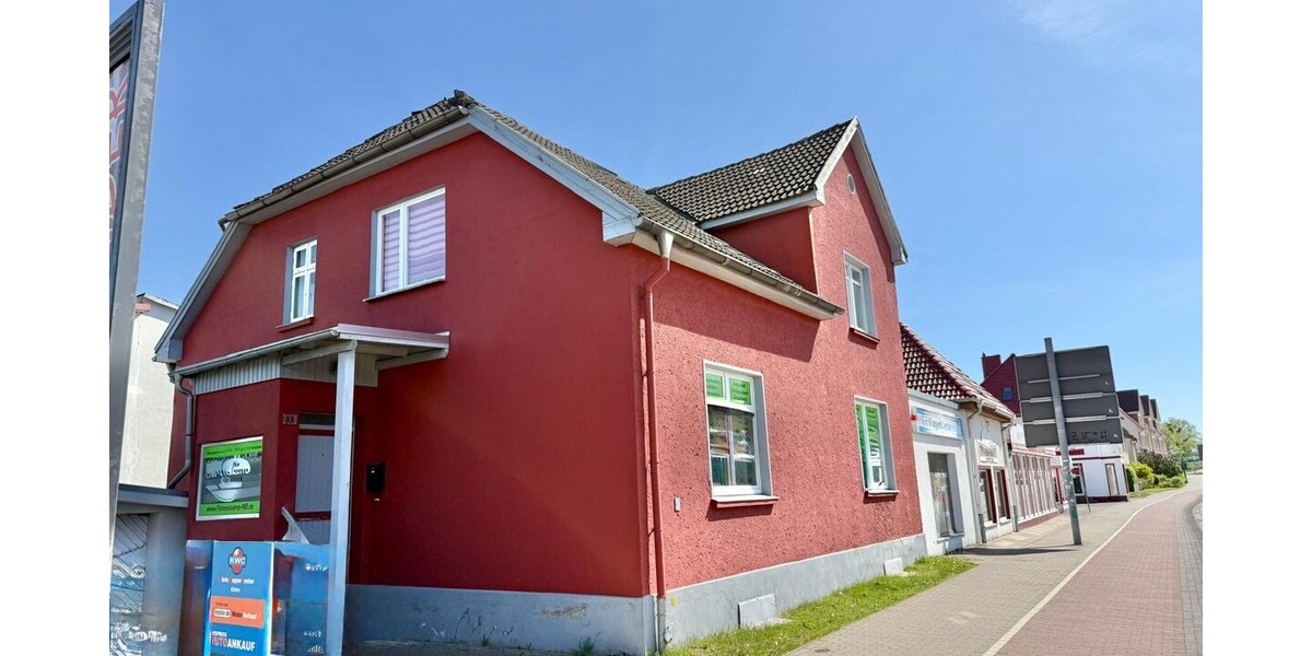 HORN IMMOBILIEN++ Neubrandenburg, Wohn- und Geschäftshaus in guter Lage, mit Keller und Stellplatz - Burg Neubrandenburg | Angebot:23565895