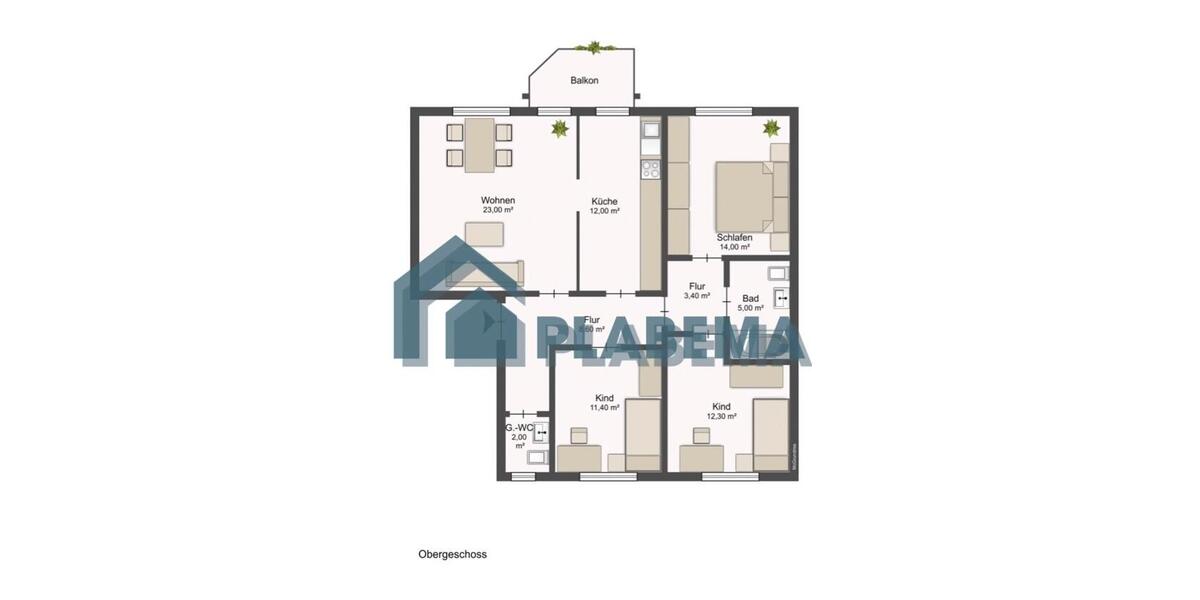 Erdgeschoßwohnung Neubrandenburg - 4 Zimmer, 91 m&sup2;, 1.300&euro; | Angebot:24651633