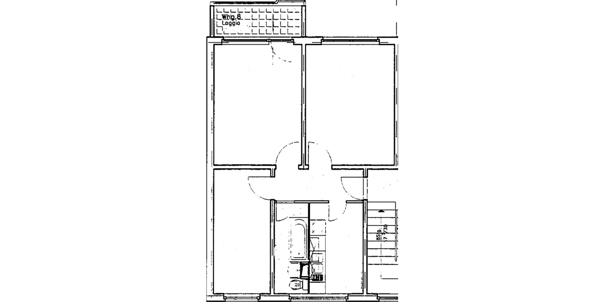Etagenwohnung Neubrandenburg Datzeberg - 3 Zimmer, 61 m&sup2;, 402&euro; | Angebot:26663000