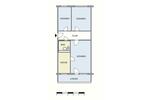 Etagenwohnung Neubrandenburg Carlshöhe - 3 Zimmer, 70 m&sup2;, 389&euro; | Angebot:26564329