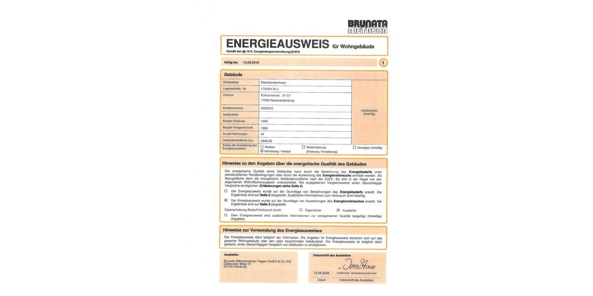 Etagenwohnung Neubrandenburg - 3 Zimmer, 62 m&sup2;, 320&euro; | Angebot:15430278