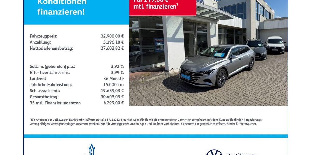 VW Arteon 30.217 km 32.900 &euro; Woldegk 17348