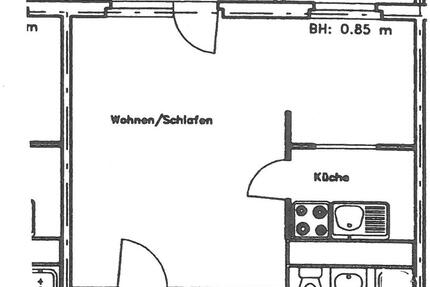 Wohnung Neustrelitz - 1 Zimmer, 35 m&sup2;, 227&euro; | Angebot:19076601