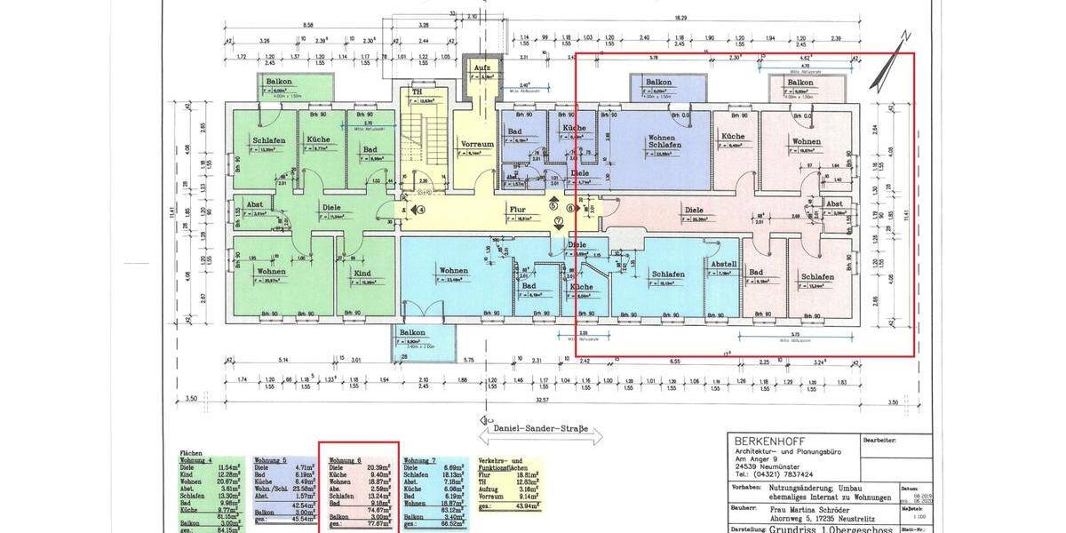 Etagenwohnung Neustrelitz - 2 Zimmer, 78 m&sup2;, 672&euro; | Angebot:23860214