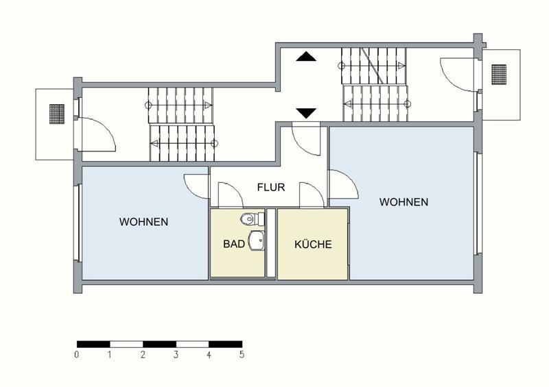 Etagenwohnung Neubrandenburg Datzeberg - 2 Zimmer, 46 m&sup2;, 223&euro; | Angebot:26143957