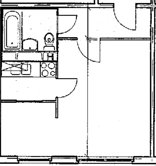 Etagenwohnung Neubrandenburg Datzeberg - 1 Zimmer, 32 m&sup2;, 210&euro; | Angebot:26664589