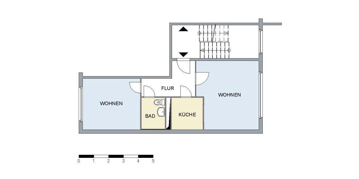 Etagenwohnung Neubrandenburg Carlshöhe - 2 Zimmer, 45 m&sup2;, 234&euro; | Angebot:26477799