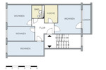 Etagenwohnung Neubrandenburg Carlshöhe - 4 Zimmer, 75 m&sup2;, 500&euro; | Angebot:26496687