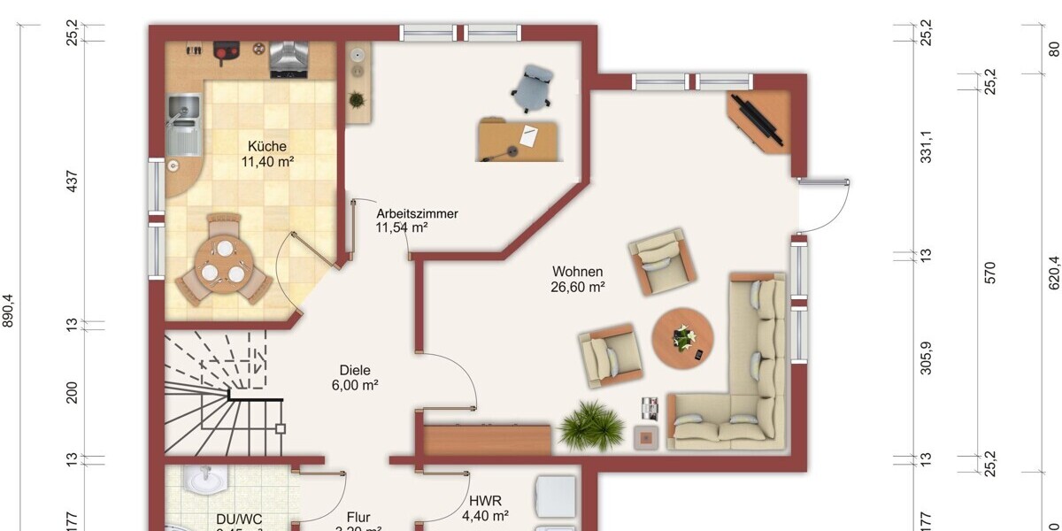 HORN IMMOBILIEN ++ ca. 8 km bis Neubrandenburg ++ ein großes Haus mit 5 Zimmern - Einfamilienhaus Groß Teetzleben / Lebbin Lebbin | Angebot:24522917