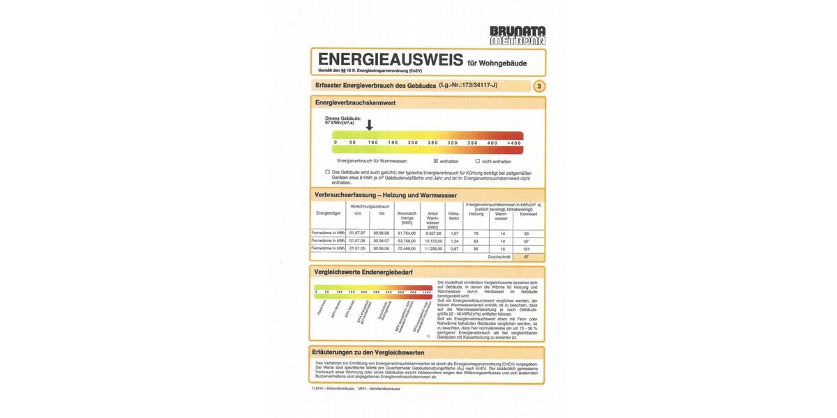 Etagenwohnung Neubrandenburg - 3 Zimmer, 63 m&sup2;, 339&euro; | Angebot:16520806