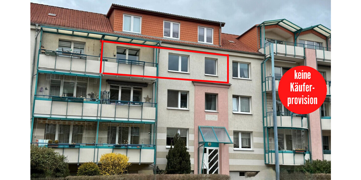 HORN IMMOBILIEN++RESERVIERT! Neubrandenburg, 4-Raum Eigentumswohnung, modernisiert, EBK und Stellplatz -bezugsfrei- - Etagenwohnung Neubrandenburg | Angebot:26019014