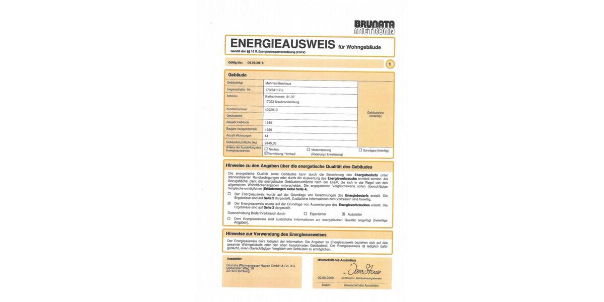 Etagenwohnung Neubrandenburg - 3 Zimmer, 62 m&sup2;, 363&euro; | Angebot:22082986