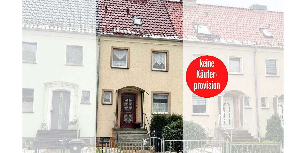 HORN IMMOBILIEN ++ Neubrandenburg Vogelviertel, gepflegtes Reihenmittelhaus mit Garage und Terrasse - Reihenmittelhaus Neubrandenburg Datzeberg | Angebot:24980042