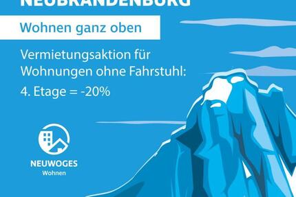 Wohnung Neubrandenburg Datzeberg - 3 Zimmer, 65 m&sup2;, 415&euro; | Angebot:26150393