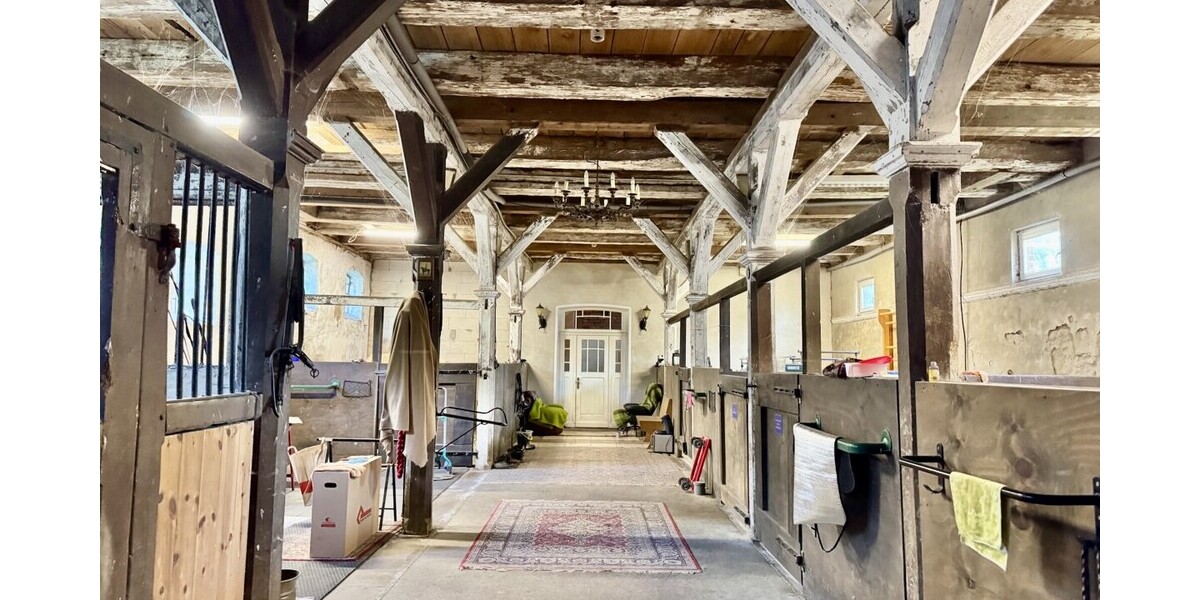 HORN IMMOBILIEN Denkmalgeschütztes Wohnhaus mit historischem Pferdestall, Breesen bei Neubrandenburg - Einfamilienhaus Breesen / Schwandt Schwandt | Angebot:27512083
