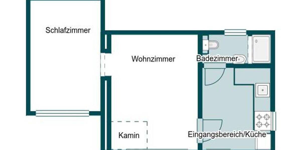 Bungalow Groß Nemerow Tollenseheim - 2 Zimmer, 35 m&sup2;, 95.000&euro; | Angebot:26205649
