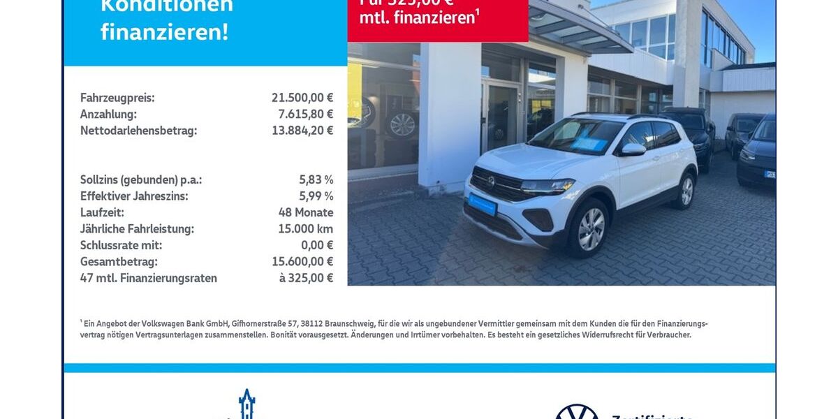 VW T-Cross 16.187 km 21.500 &euro; Woldegk 17348