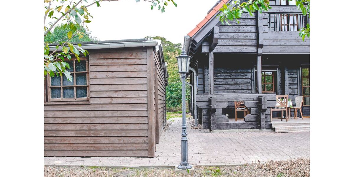 Provisionsfrei* Blockbohlenhaus mit Solaranlage & großem Grundstück - Wohnen im Naturparadies von Rühlow (Sponholz) - Einfamilienhaus Rühlow Rühlow | Angebot:26256230