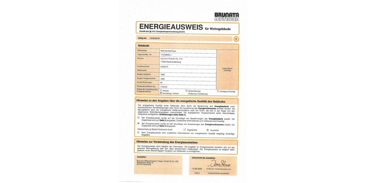 Etagenwohnung Neubrandenburg - 2 Zimmer, 57 m&sup2;, 310&euro; | Angebot:22078788