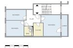 Etagenwohnung Neubrandenburg Carlshöhe - 3 Zimmer, 63 m&sup2;, 322&euro; | Angebot:26676789